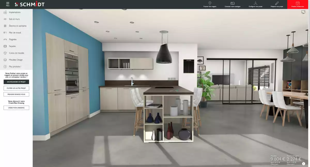 Logiciel cuisine 3D Schmidt