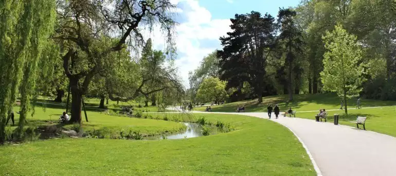 Voie du parc Barbieux à Roubaix - Lille - visite - parc