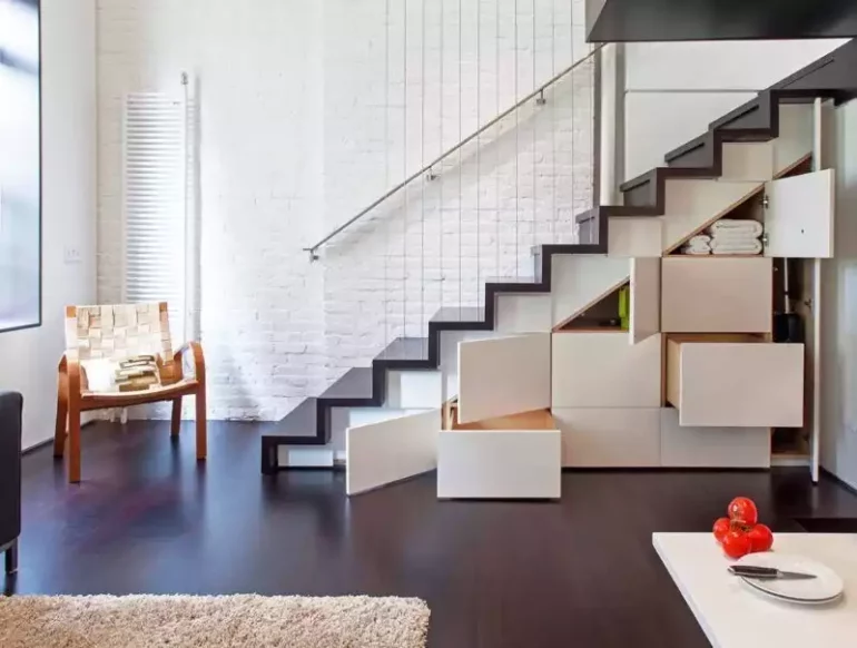 Specht Architects - rangement - escalier