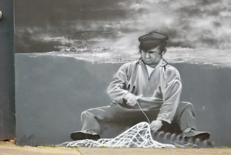 Oeuvre de street art à Étaples