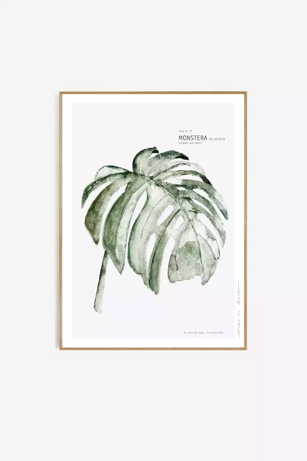 tableau botanique plantes vertes