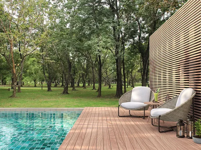 Terrasse de piscine