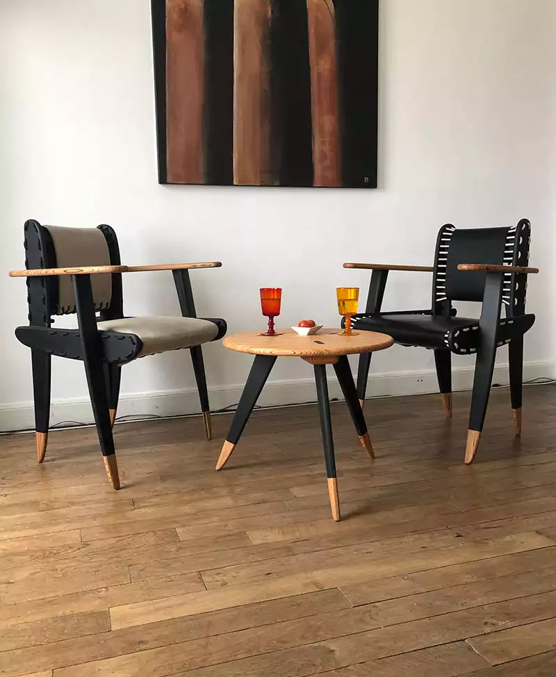 chaises design en bois