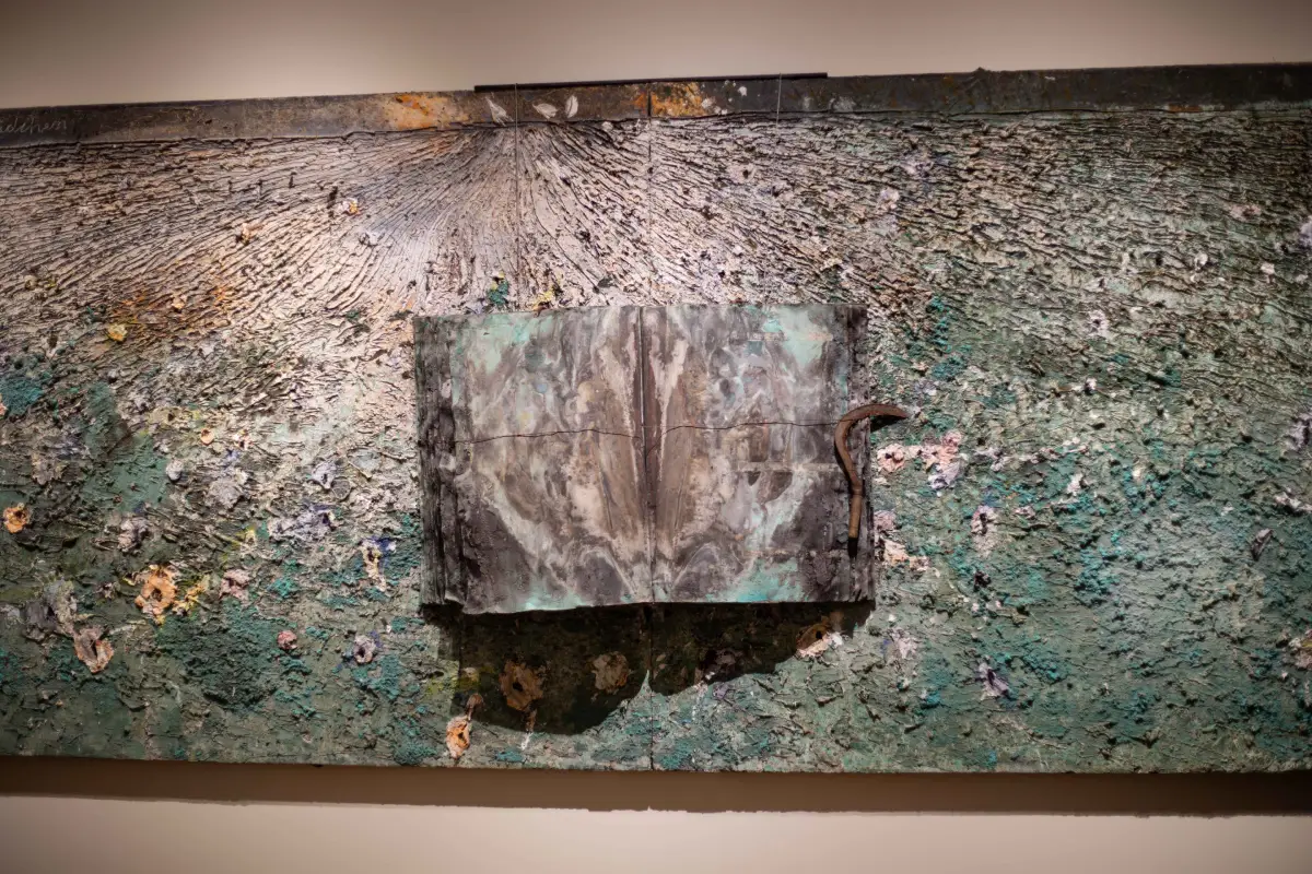 Toile réalisée par Anselm Kiefer, exposée au musée Hortensia Herrero de Valence