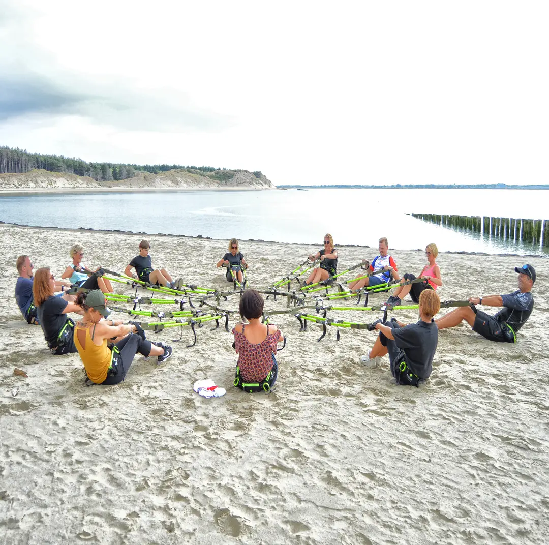 Activité sportive de TrekkingFit en baie d'Authie
