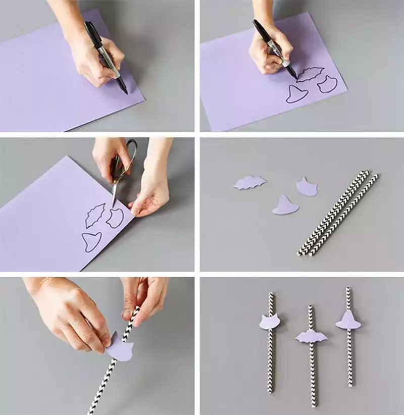 Tutoriel paille Halloween