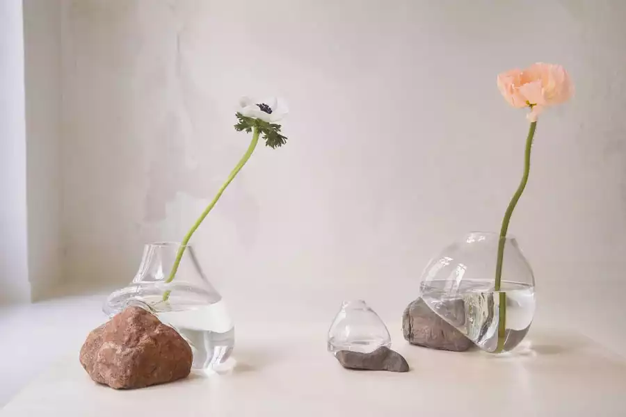 vases avec rochers