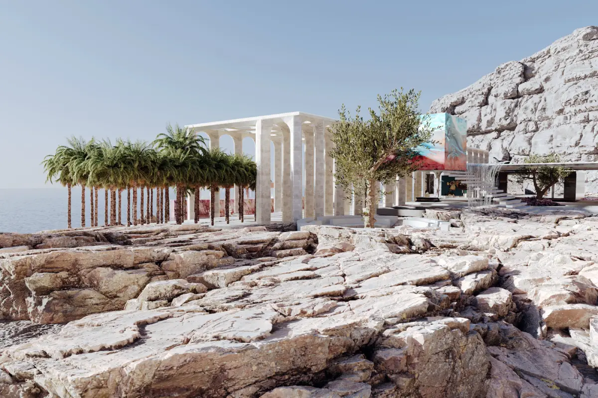 Villa virtuelle inspirée de la Grèce antique