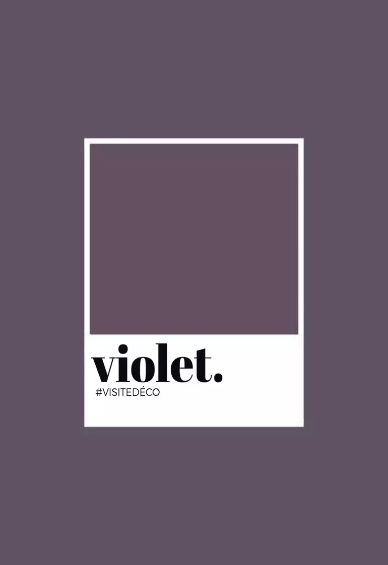 Le violet, illustration couleur